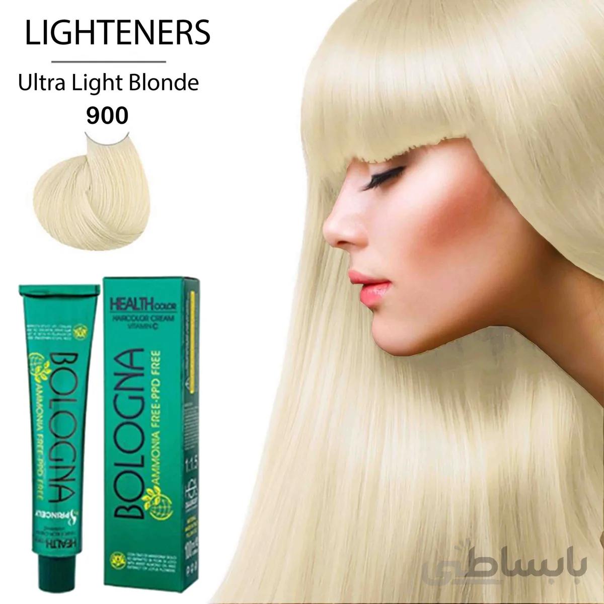 رنگ مو بدون آمونیاک و بدون پی پی دی بلونیا 100میل Ultra Light Blonde 900