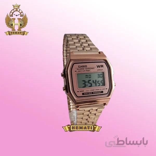 ساعت اسپرت کاسیو نوستالژی CASIO A159WA-N1DF رزگلد