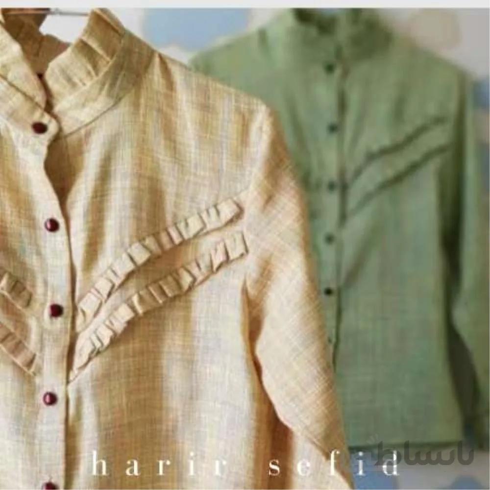 شومیز لنین نخی ا linen blouse