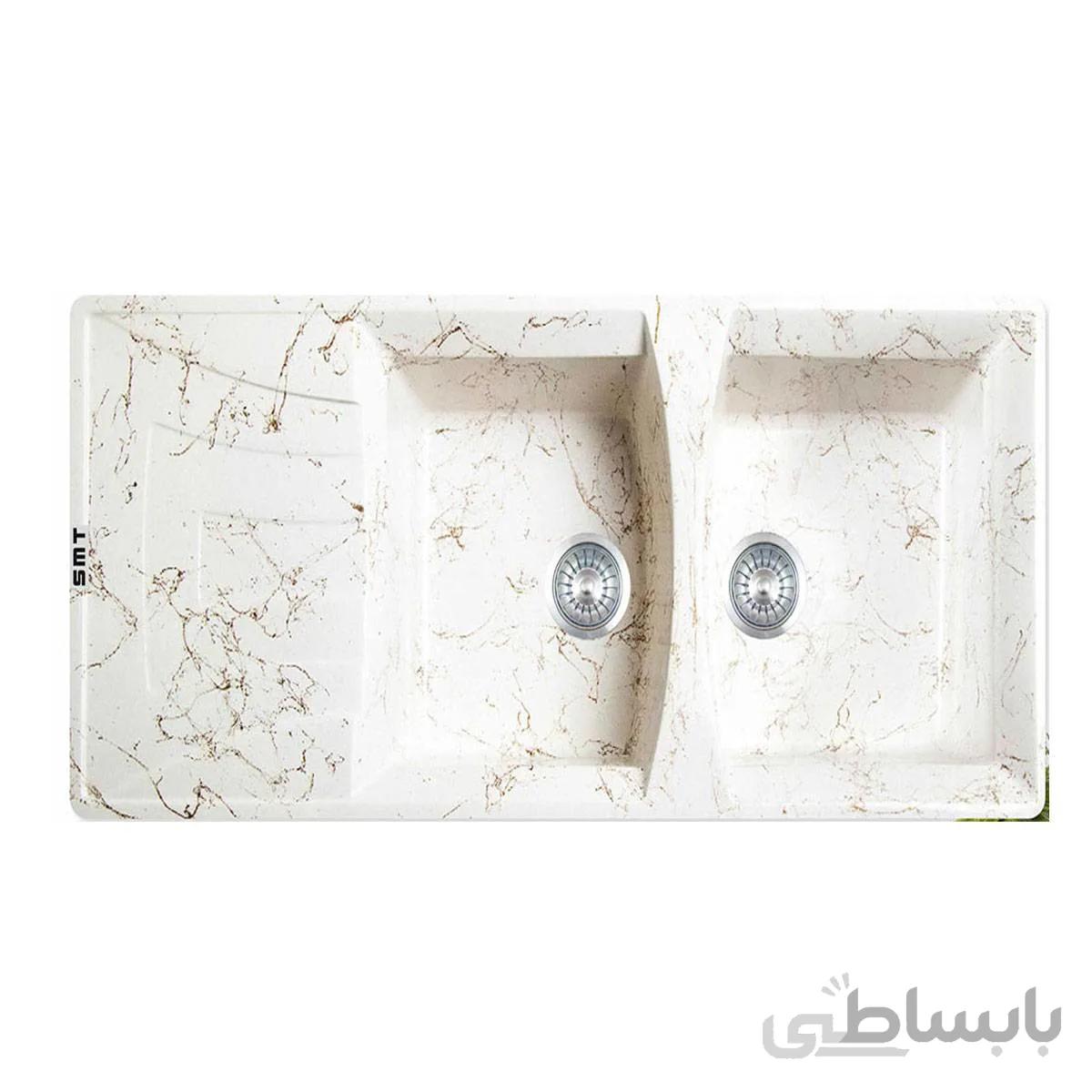 سینک گرانیتی توکار G840 سفید اس ام تی ا G840 White
