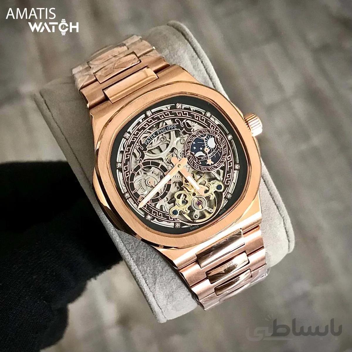 ساعت مچی مردانه پتک فیلیپ مدل Patek Phillipe Skeleton 6018P