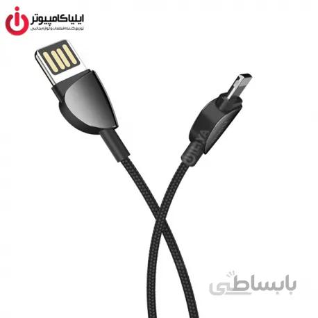 کابل کنفی فست شارژ Lightning هوکو مدل U62 به طول 1.2 متر