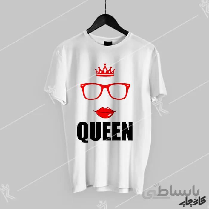 خرید تیشرت کویین عینکی Queen