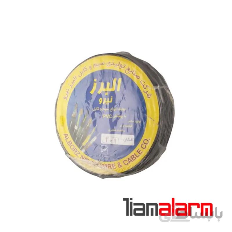 کابل برق استاندارد 100 متری مغز 2 1 برند البرز