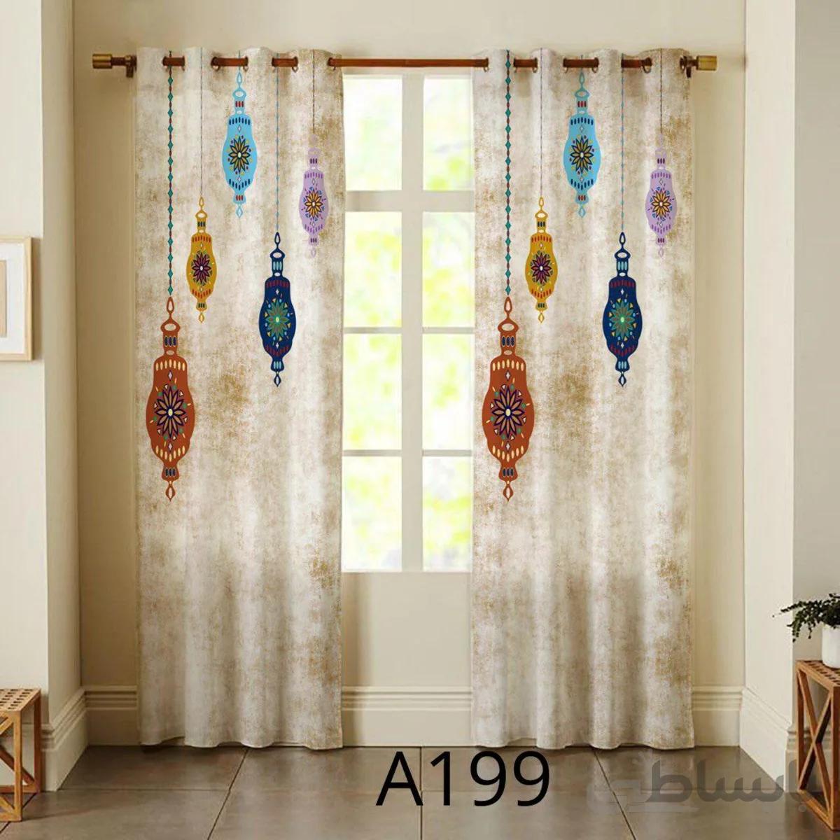 پرده چاپی طرح سنتی کد a199
