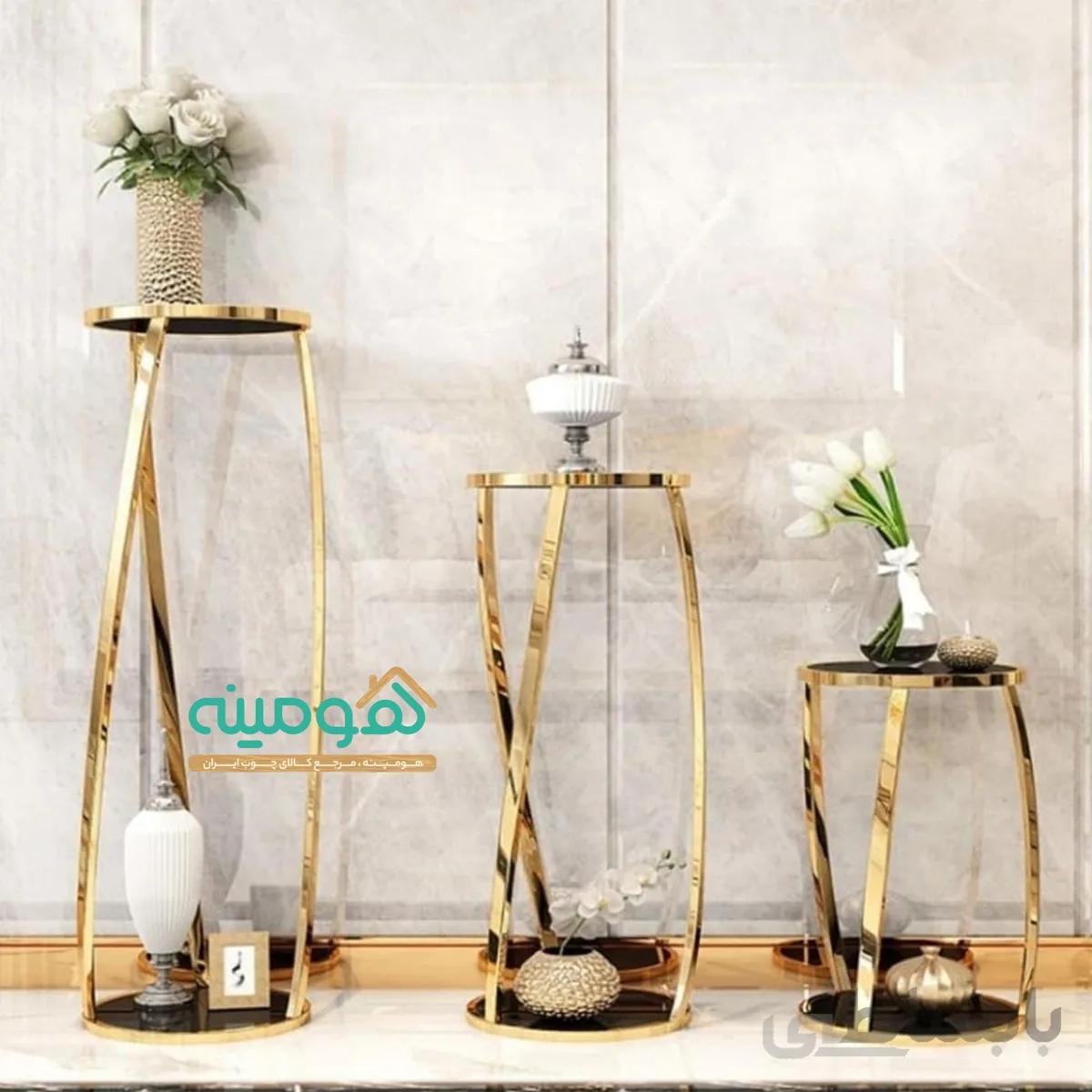 ست استند دکوراتیو استیل مدل ویدا