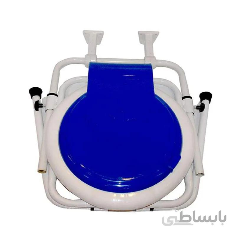 توالت فرنگی دیواری رسا با قیف تاشو