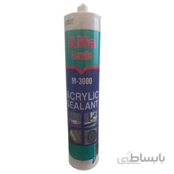 چسب ماستیک اکریلیک مشکی الفا