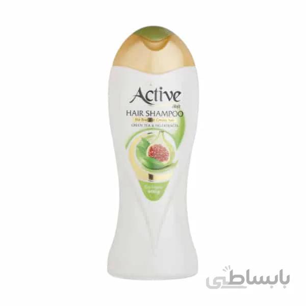 شامپو مو چرب چای سبز و انجیر سری Soft اکتیو 400 میلی لیتری ا -