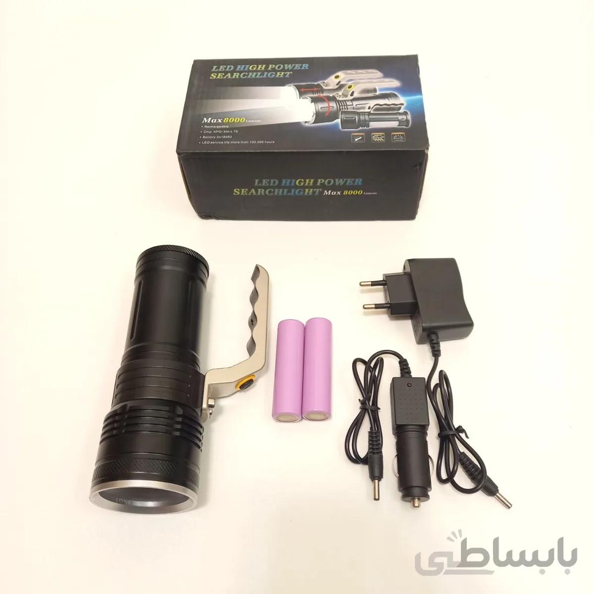چراغ قوه پلیسی لنترنی زوم دار دو باتری 18650