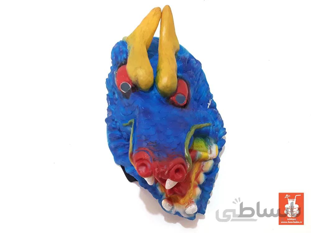 ماسک ترسناک اژدها آبی رنگ مدل T296