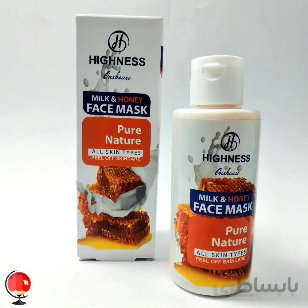 ماسک صورت انشور هاینس HIGHNESS مدل عسل حجم 120 میلی لیتر