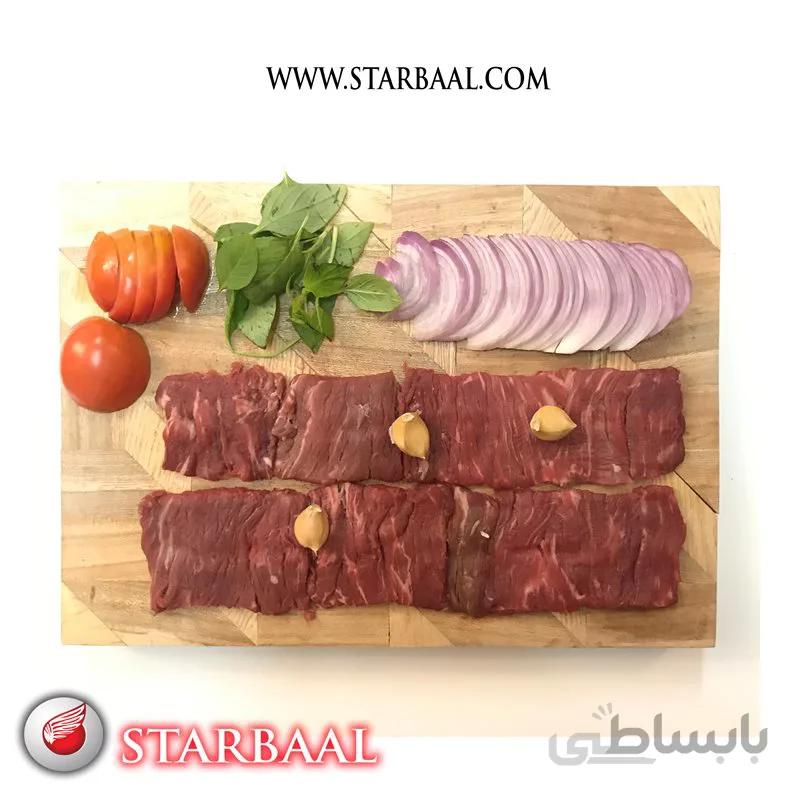 کباب برگ ا هر یک کیلوگرم برابر با تقریباً ۶ سیخ