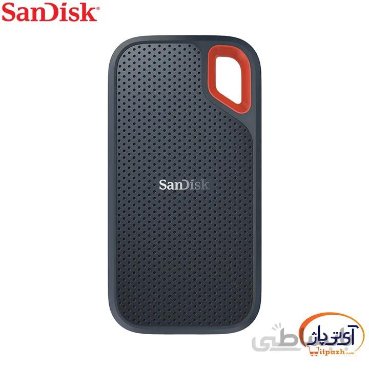 حافظه اس اس دی اکسترنال سن دیسک مدل اکستریم E60 SDSSDE60-1T00-G25 با ظرفیت 1 ترابایت ا Sandisk Extreme E60 SDSSDE60-1T00-G25 1TB USB-C External SSD