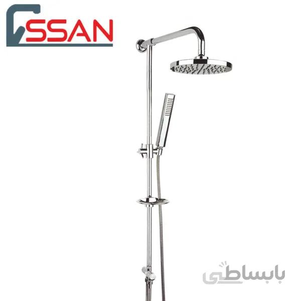 علم دوش حمام تینا کروم راسان ا showerset tina chrome rassan