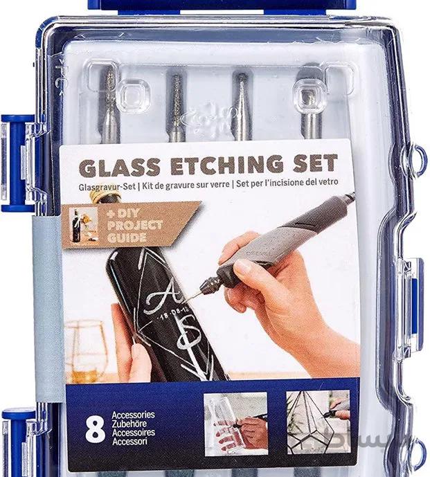 ست 8 پارچه متعلقات درمل برای حکاکی بر روی شیشه Dremel