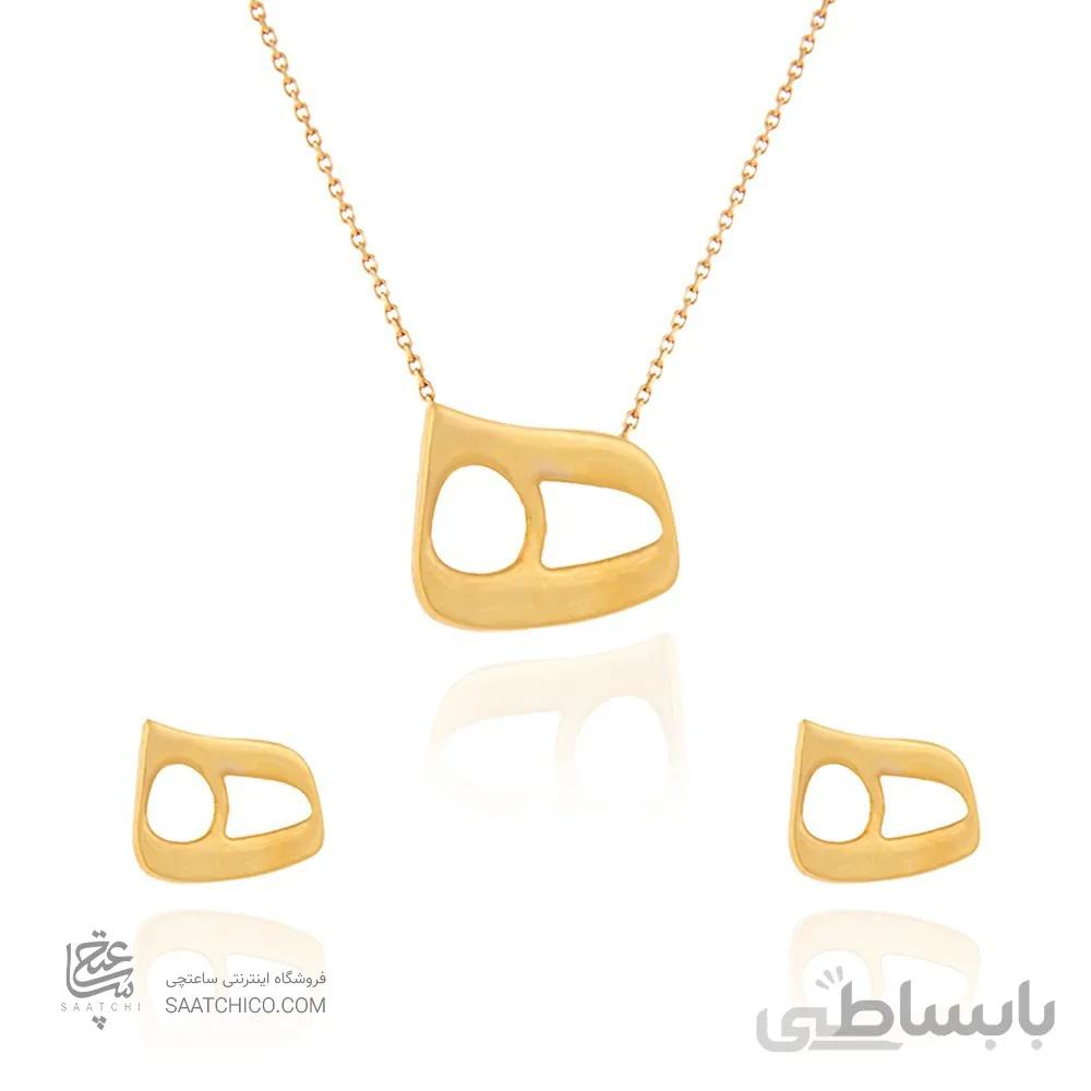 نیم ست طلا طرح نیمانی کد CS324