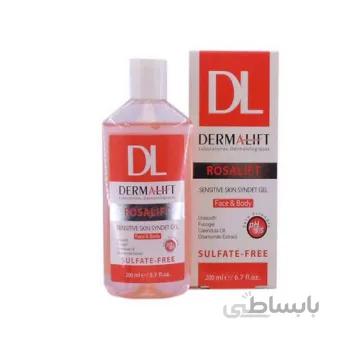 ژل شستشو پوست حساس درمالیفت ا ( Dermalift Rosalift Sensitive Syndet Gel )