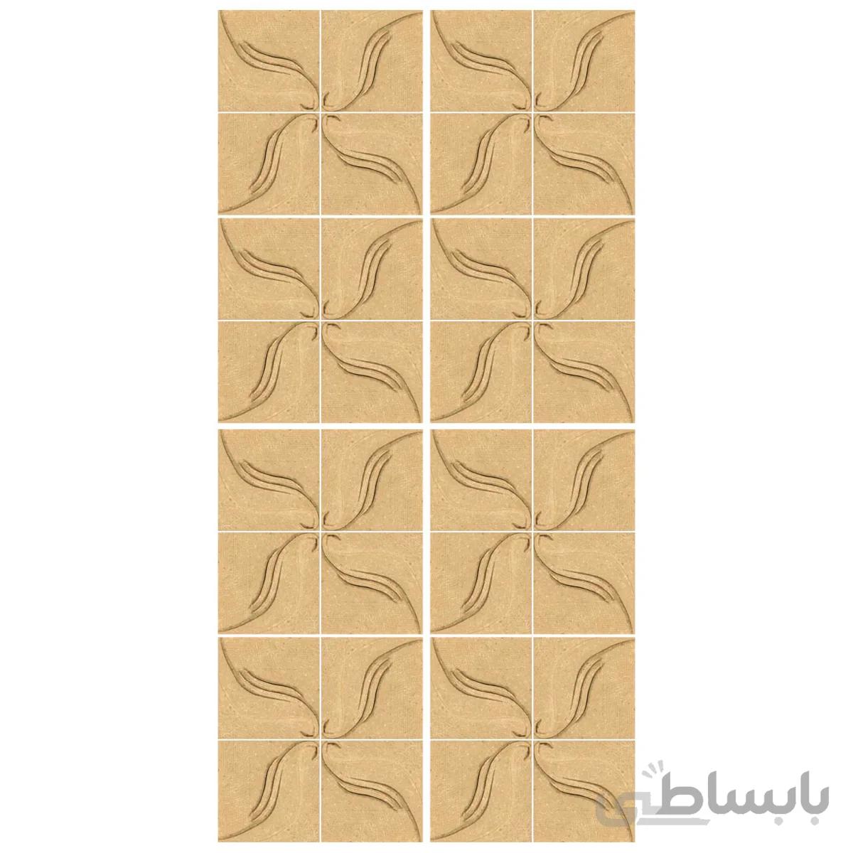 دیوارپوش تندیس و پیکره شهریار مدل امای کد W1010 07 بسته 32 عددی