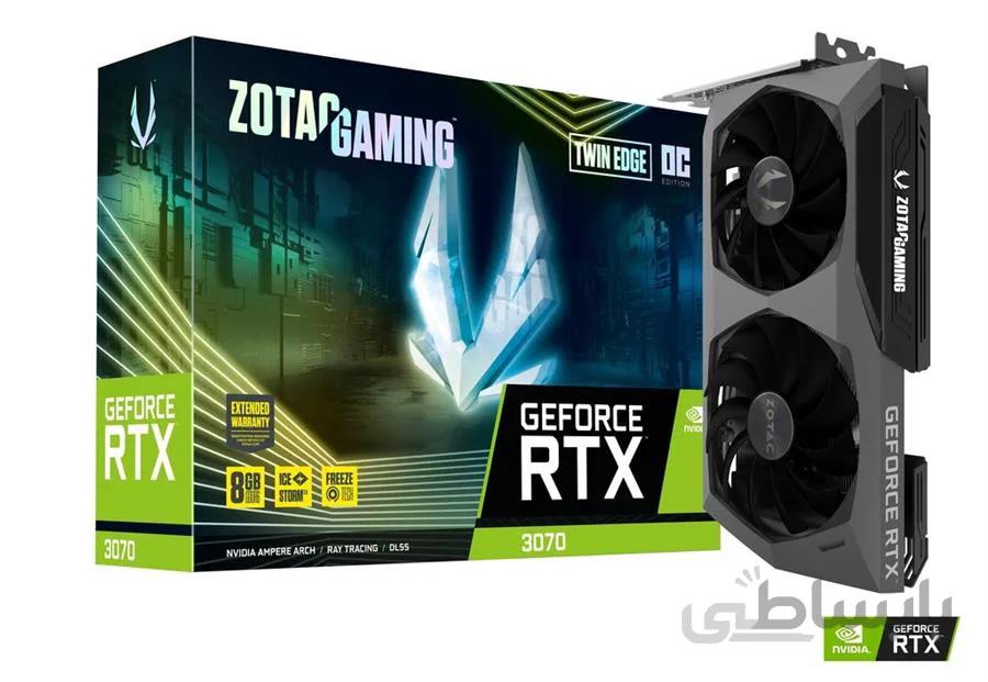 کارت گرافیک زوتک مدل GeForce RTX 3070 Twin Edge OC LHR حافظه 8 گیگابایت ا ZOTAC GAMING GeForce RTX 3070 Twin Edge OC LHR 8GB Graphics Card