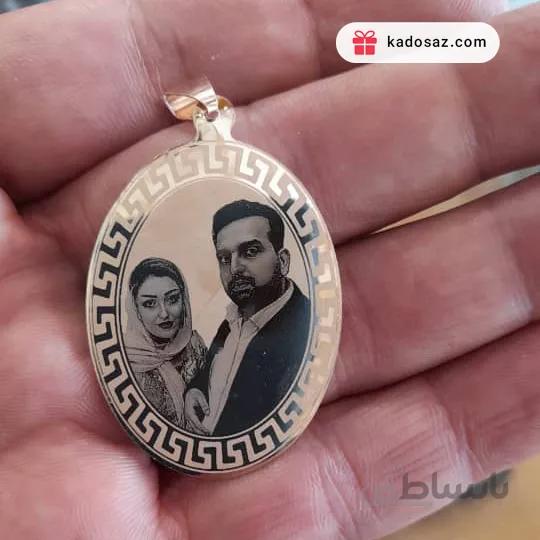 پلاک طلا با عکس و متن دلخواه