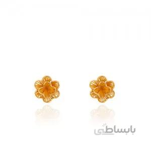 گوشواره طلا طرح گل فیوژن کد CE402
