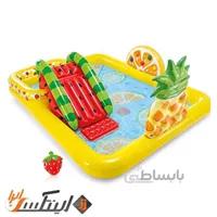 استخر بادی سرسره دار طرح میوه intex 57158 ا intex 57158
