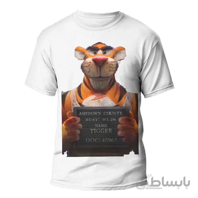 تیشرت طرح انیمیشن تایگر tiger
