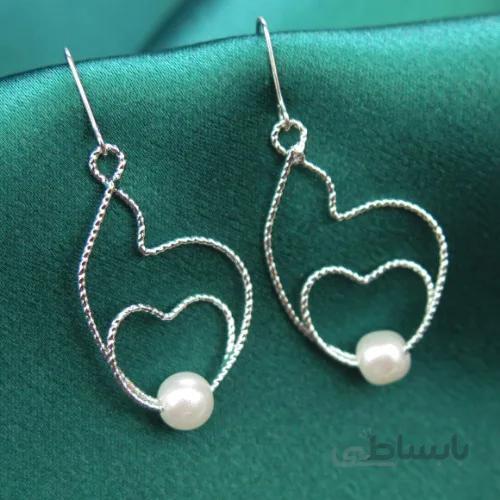 گوشوار قلب تک مروارید