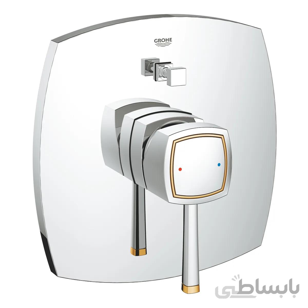 شیر حمام توکار گلد-کروم گروهه مدل Grandera کد KGR1005 - با مغزی ا GROHE GRANDERA CONCEALED SHOWER MIXER