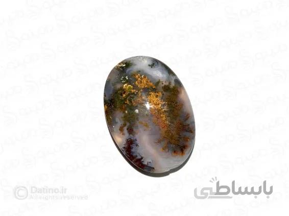 نگین عقیق خزه ای