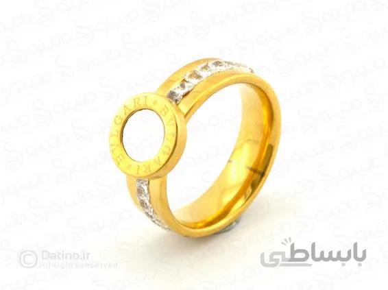 انگشتر زنانه استیل بولگاری-zarrin-r-37