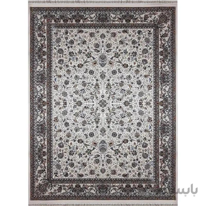 فرش زمرد مشهد طرح 25041 کرم