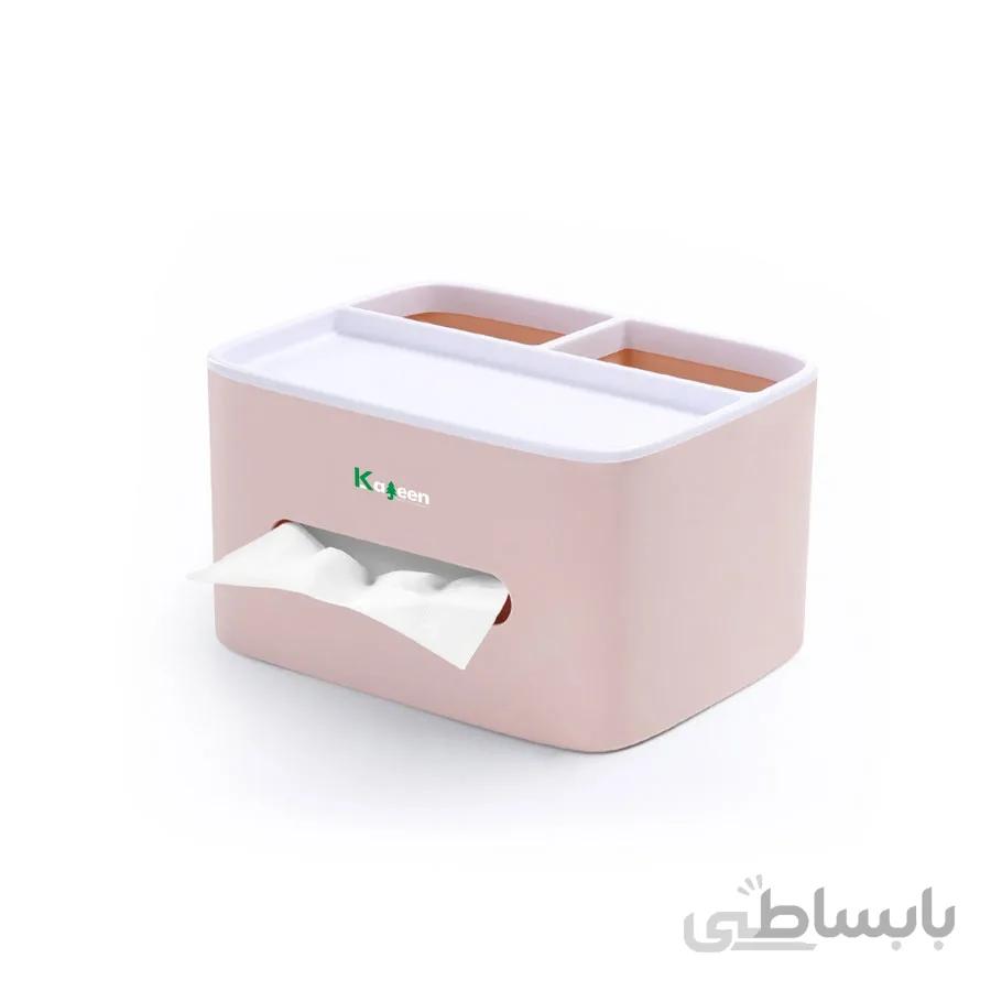 جا دستمال کاغذی کاجین پلاستیک مدل ارگانایزر