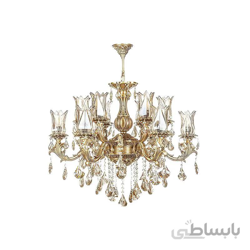 لوستر 12 شعله چشمه نور مدل S3574/6-A
