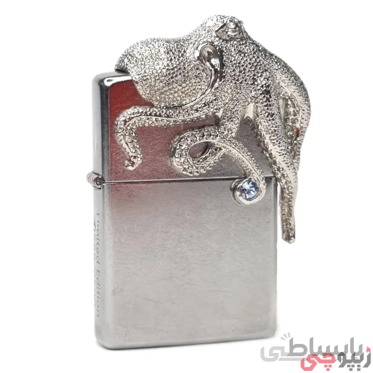 فندک زیپو اصل مدل اختاپوس کد jz-24755 Street Street chrome