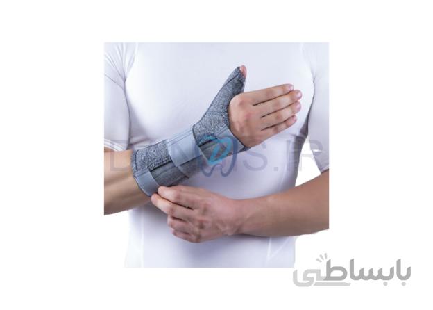 مچ شست بند نئوپرنی آتل دار کد109 پاک سمن Paksaman ا Neoperene Thumb Wrist Splint with Hard Bar-109