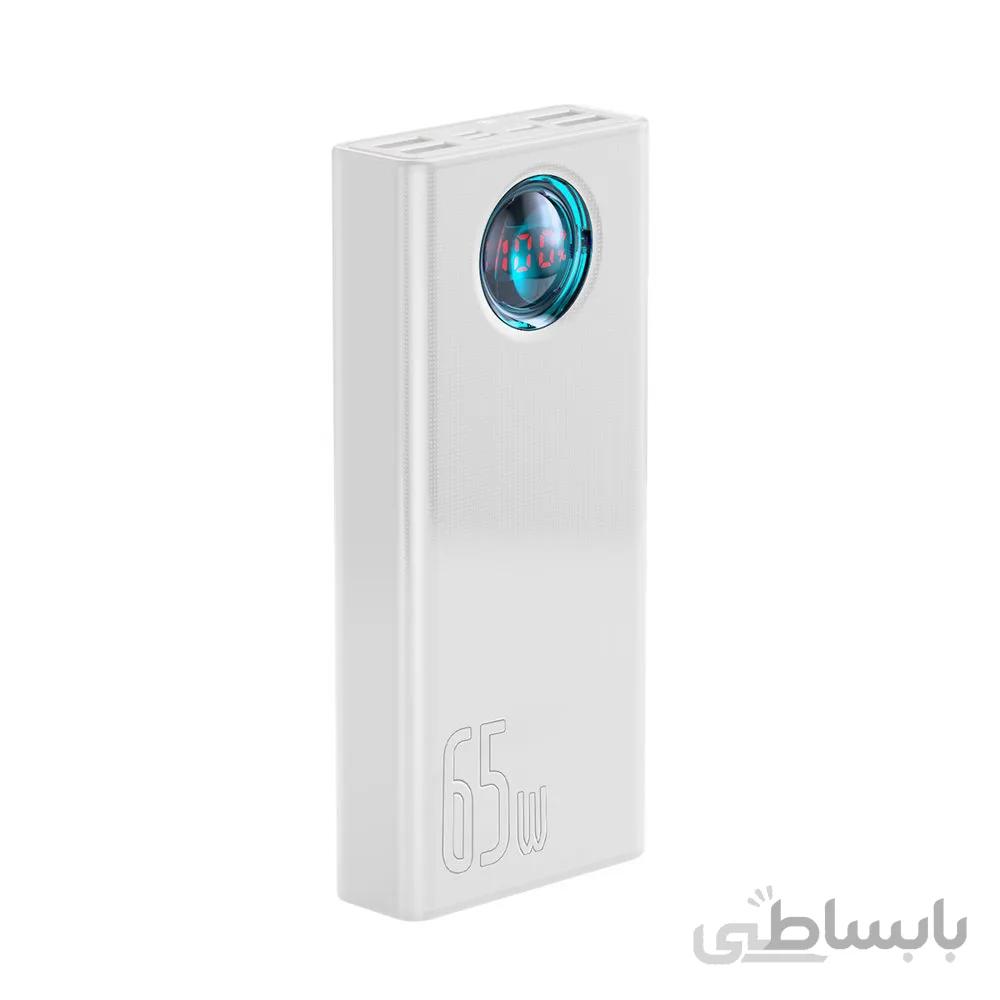 شارژر همراه باسئوس مدل AMBLIGHT ظرفیت 30000 میلی آمپر ساعت ا Power bank amblight model 30000 mAh