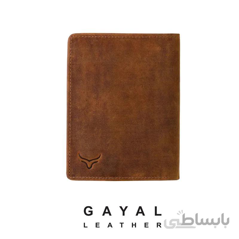 کیف پول جیبی چرم گَیال W205 عسلی