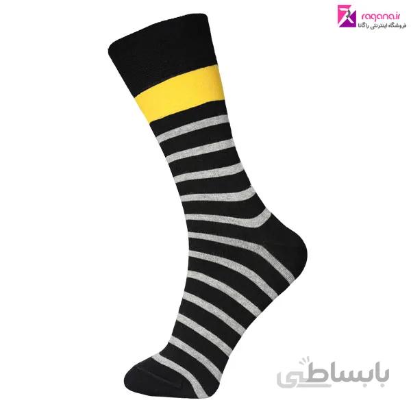 جوراب مردانه mrjoorab طرح راه راه کد R215188