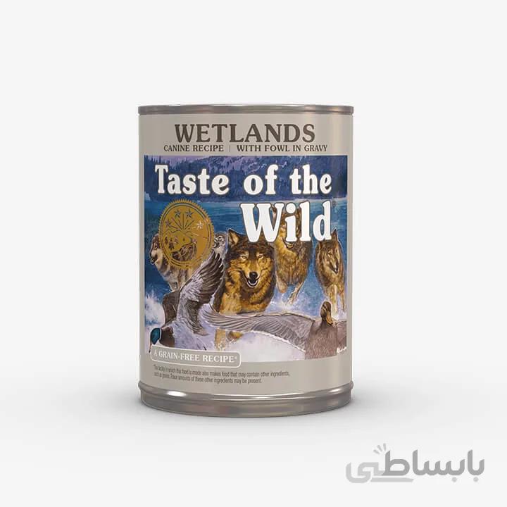 کنسرو سگ برند Taste of the wild مدل Wetlands Canine