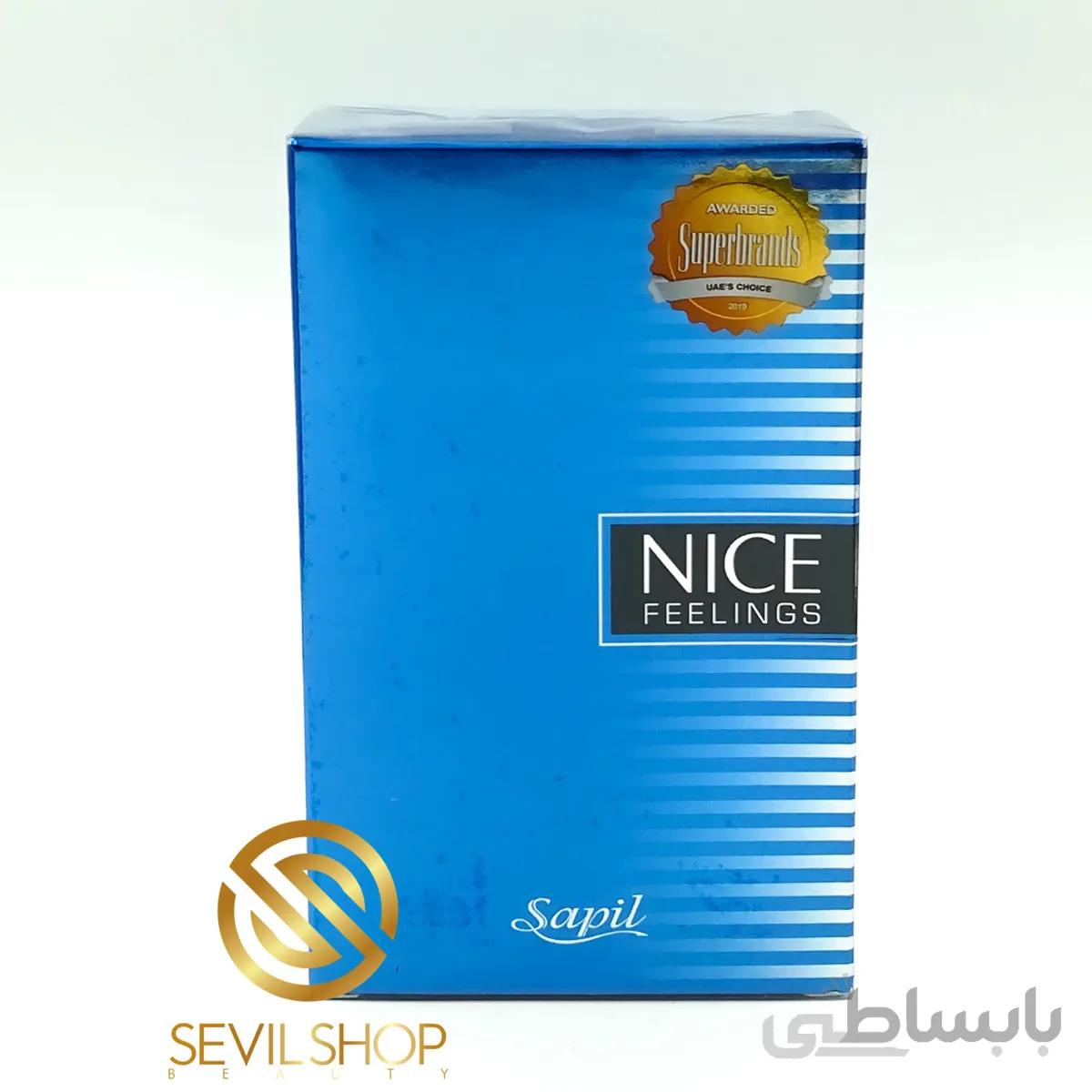ادکلن مردانه ساپیل مدل نایس آبی «Sapil Nice Feelings for Men»