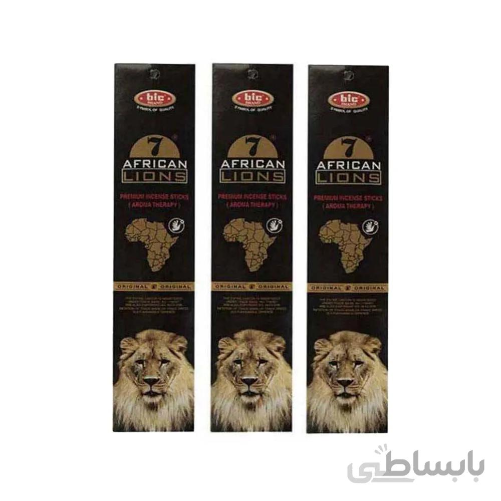 عود خوشبو کننده بیک مدل african lions بسته 3 عددی