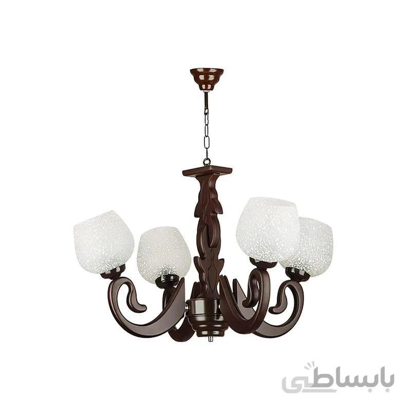 لوستر 4 شعله چشمه نور مدل G597/4-BR