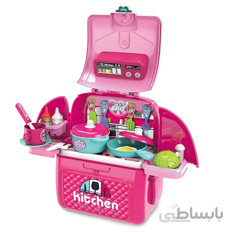 ست اسباب بازی آشپزخانه کوله پشتی مدل 961-008
