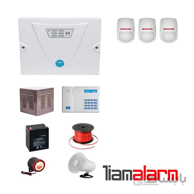 پکیج دزدگیر اماکن باسیم مدل کلاسیک سیم کارتی و تلفنی CGPY3