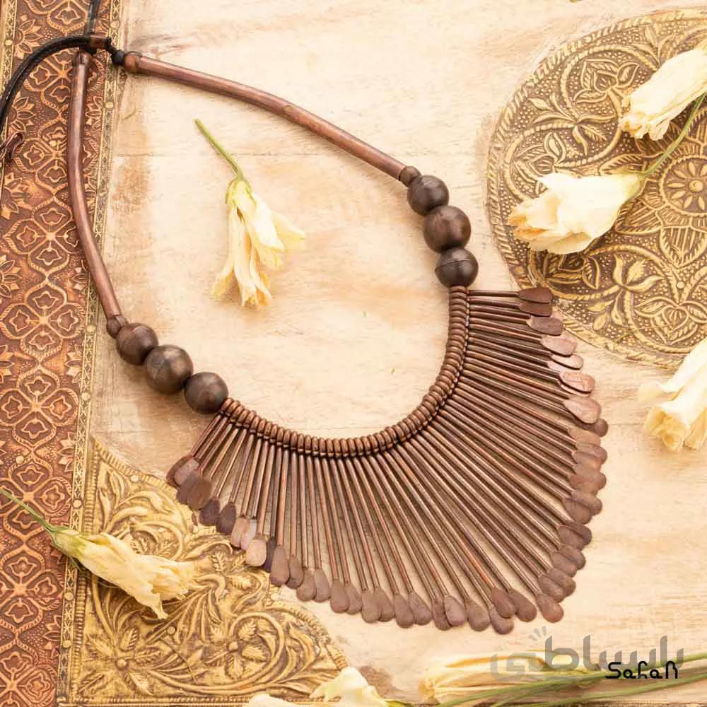 گردنبند برنجی سرخپوستی
