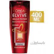 شامپو روغن کتان لورآل Elveve Colour-protect اورجینال 400 میل