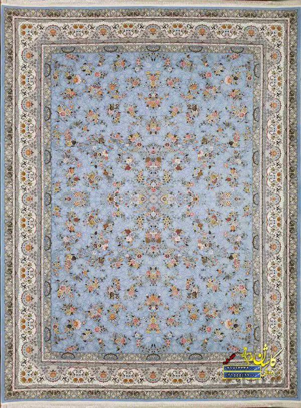 فرش کاشان طرح افشان ابی 1500 شانه