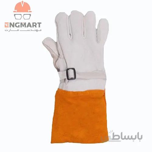 رو دستکشی ایمنی چرمی عایق برق ایرانی